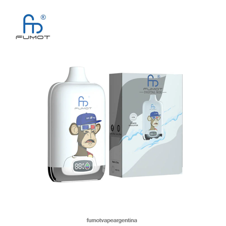 Fumot Digital Box 12000 cápsulas de vapeo desechables - 20 ml (1 pieza) - Fumot Argentina hielo de plátano 2T00T112