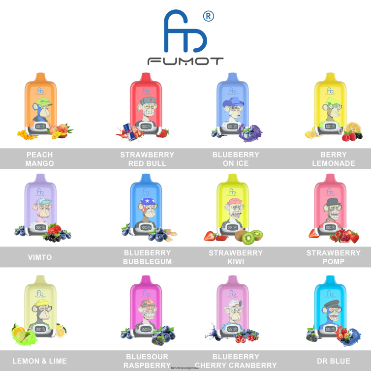 Fumot Digital Box 12000 vapeador desechable de 20 ml - (1 pieza) - Fumot Discount Code hielo de durazno 2T00T139