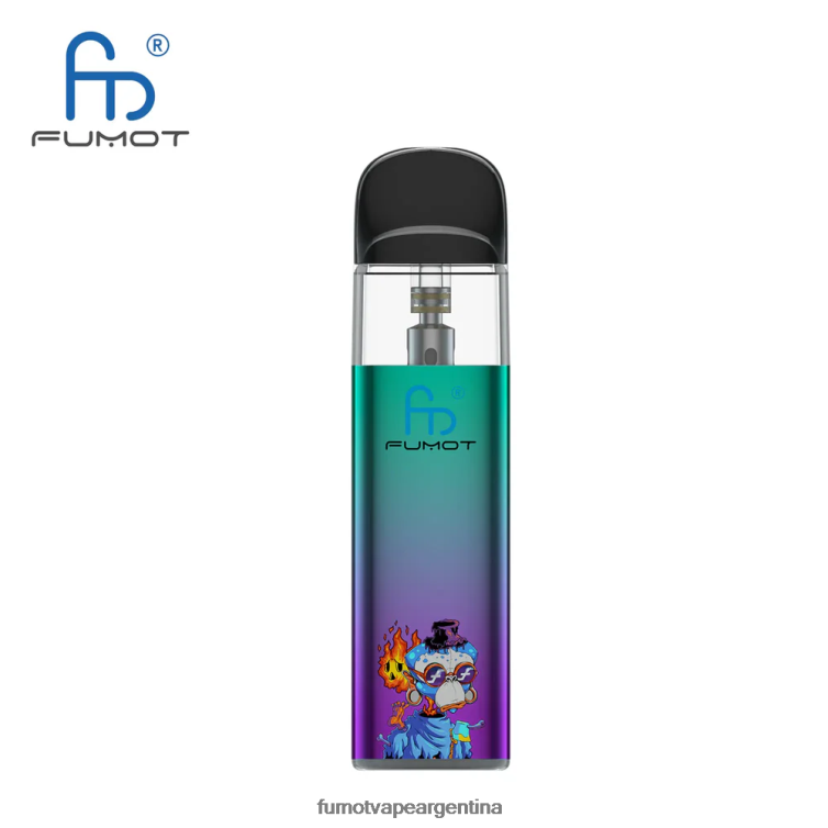 Fumot Dazzle Lite kit de vapeo vacío compatible con tpd (1 pieza) - Fumot Store verde-morado 2T00T551