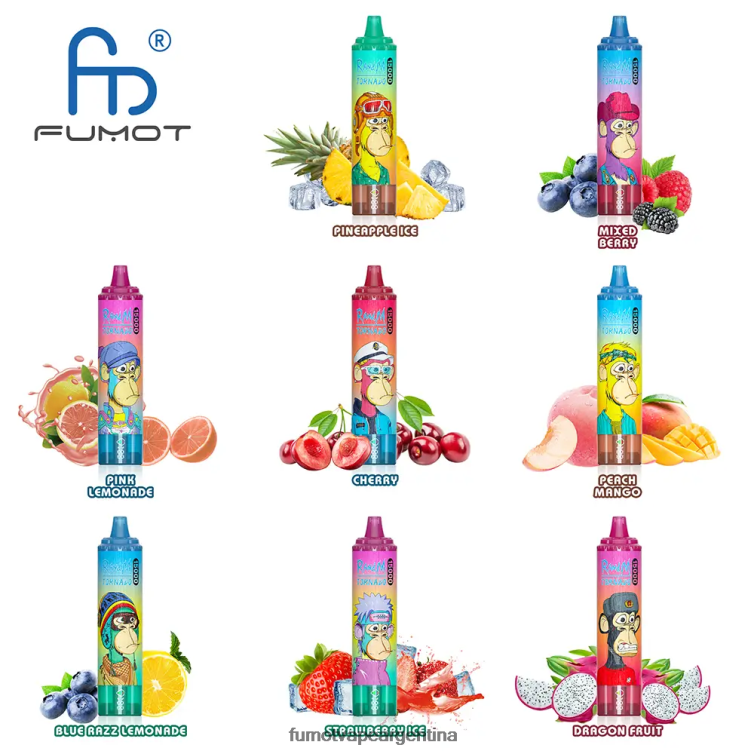 Fumot Tornado 15000 vaporizador desechable - 25ml (1 pieza) - Fumot Vape Review hielo de energía roja 2T00T180