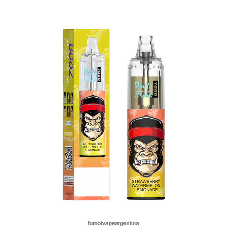 Fumot Tornado Pluma vaporizador desechable 7000 - 14 ml (1 pieza) - Fumot Precio caramelo de durazno y arándanos 2T00T86